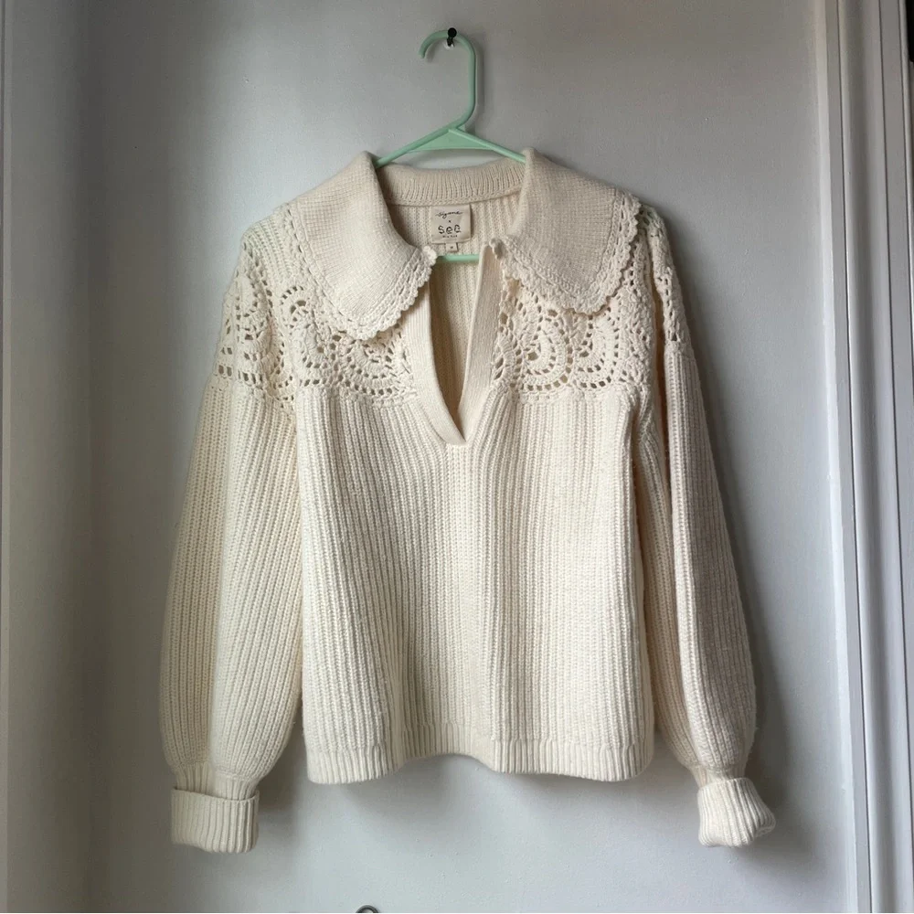 Sezane knit sweater M - Picture 2 of 7